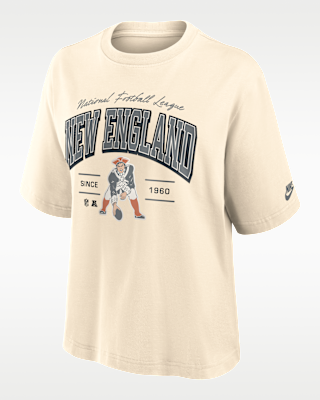 New England Patriots Vintage Mod Boxy Women's Nike NFL T-Shirt
